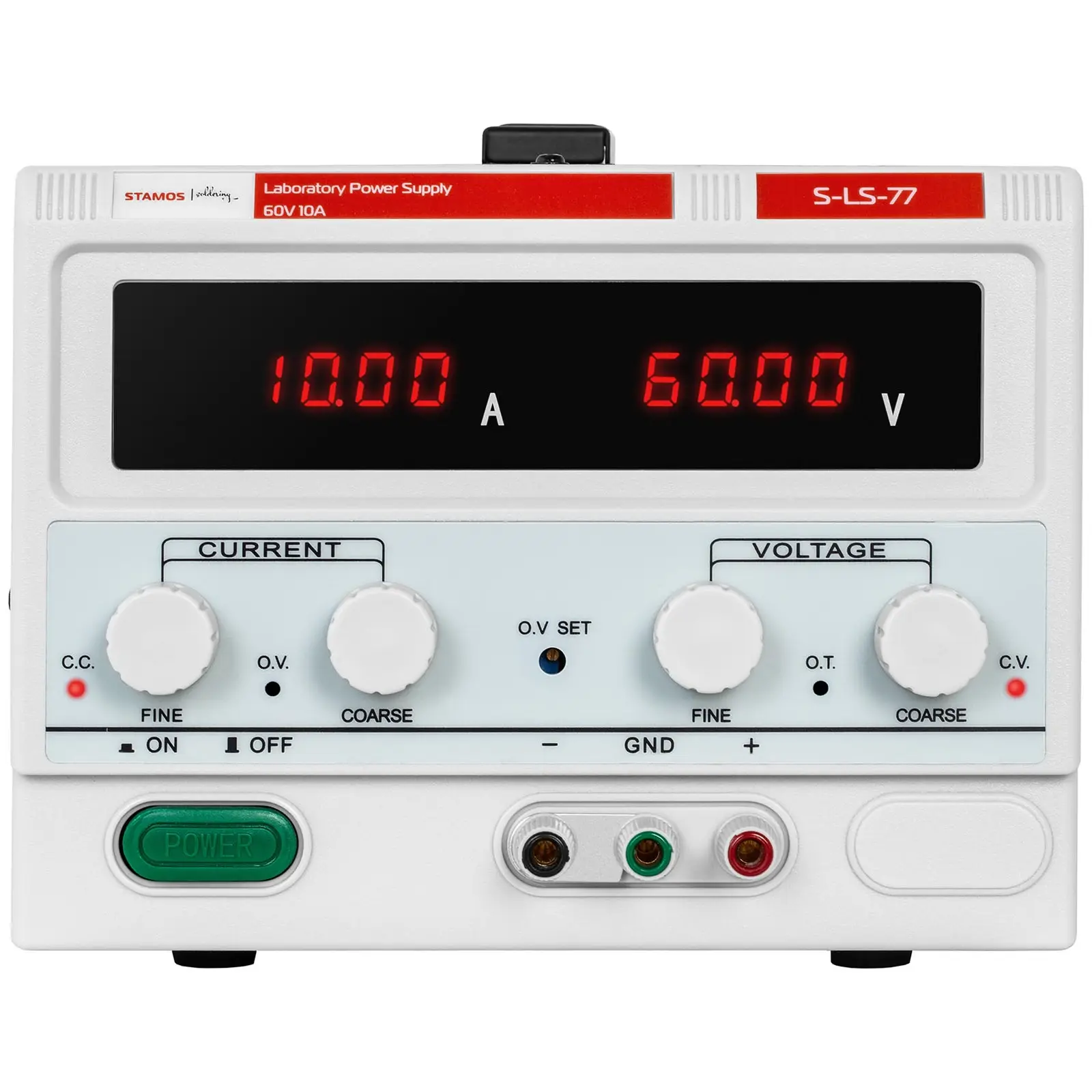 Laboratoriovirtalähde - 0-60 V - 0-10 A DC - 600 W