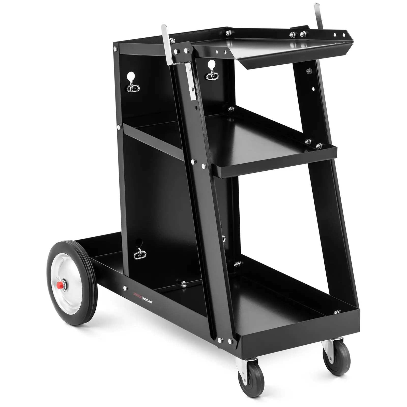 Carrello porta saldatrice - 3 superfici di appoggio - 80 kg