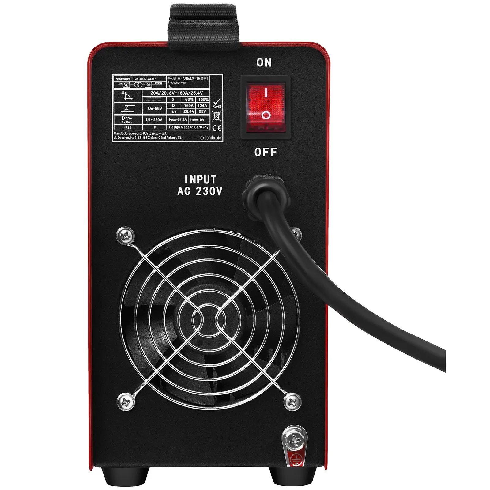 Electrode welder - 160 A - Hot Start - LED Display (Hot Start: Yes)