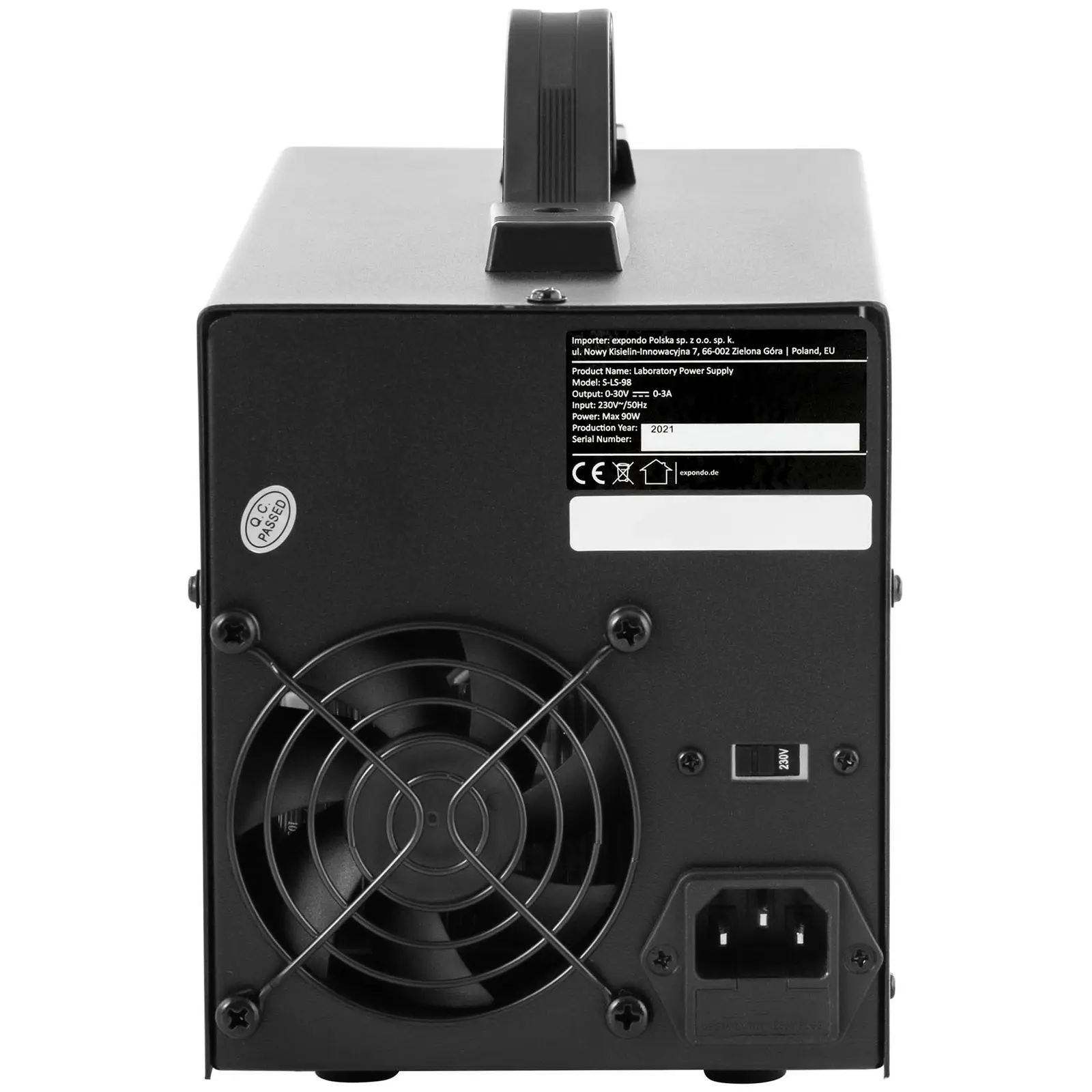 Brugt Strømforsyning - 0 - 30 V - 0 - 3 A DC - 90 W - 4-cifret LED-display