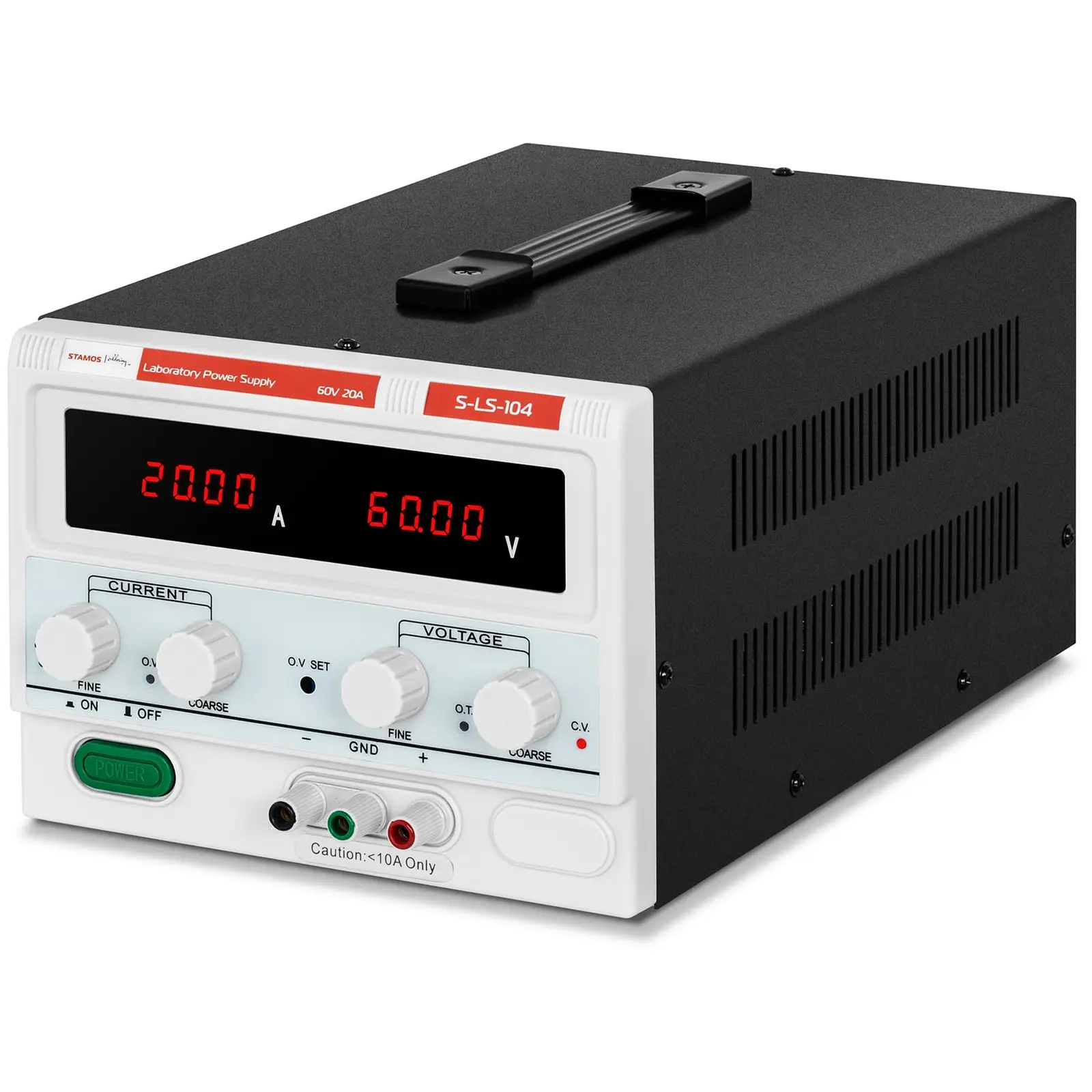 B-varer Strømforsyning laboratorie - 0 - 60 V - 0 - 20 A DC - 1,200 W - firesifret LED display