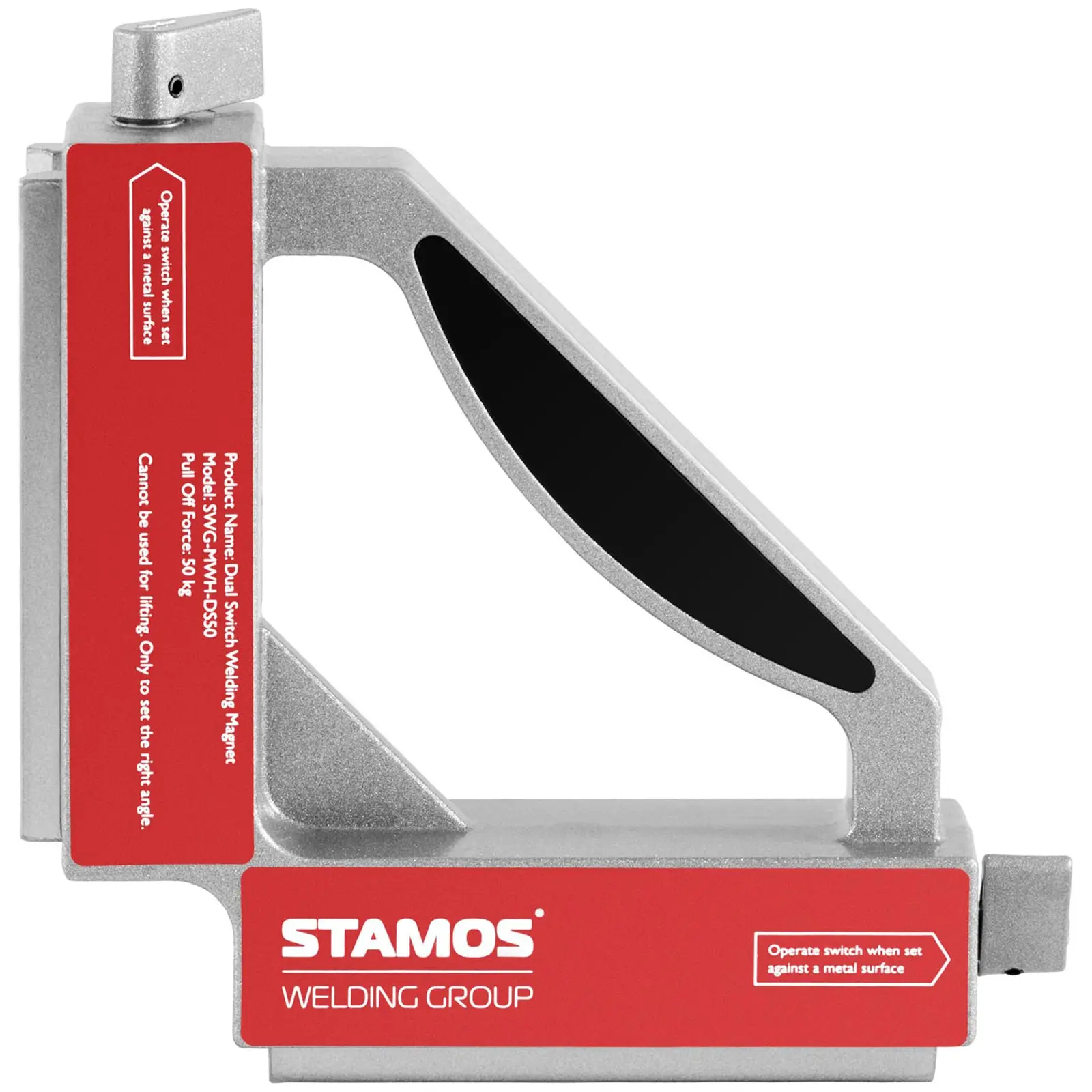 Svetsmagnet - 2 strömbrytare - 90° - 50 kg