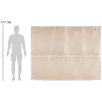 Svářečská deka - skleněné vlákno - 235 x 165 cm - do 500 °C