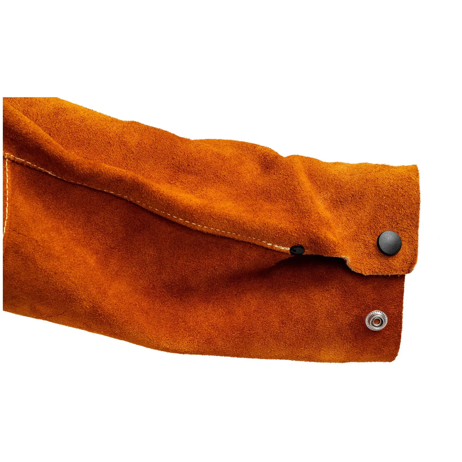 Manchettes soudeur - Cuir croûte de bovin - 70/57 x 16/26 cm (Longueur [cm]: 70/57)
