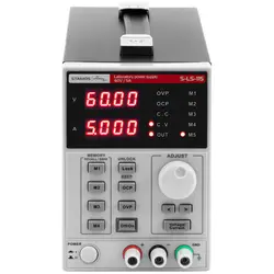 Alimentatore da banco - 0 - 60 V - 0 - 5 A CC - 300 W - 5 slot di memoria - LED