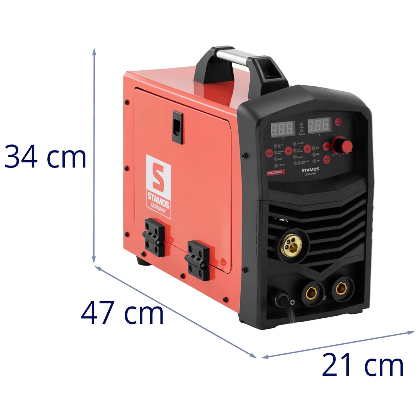 Poste à souder inverter - MIG 200; TIG 200; MMA 170 A - Facteur de marche 100 % - 230 V - synergie (Synergie: Oui)