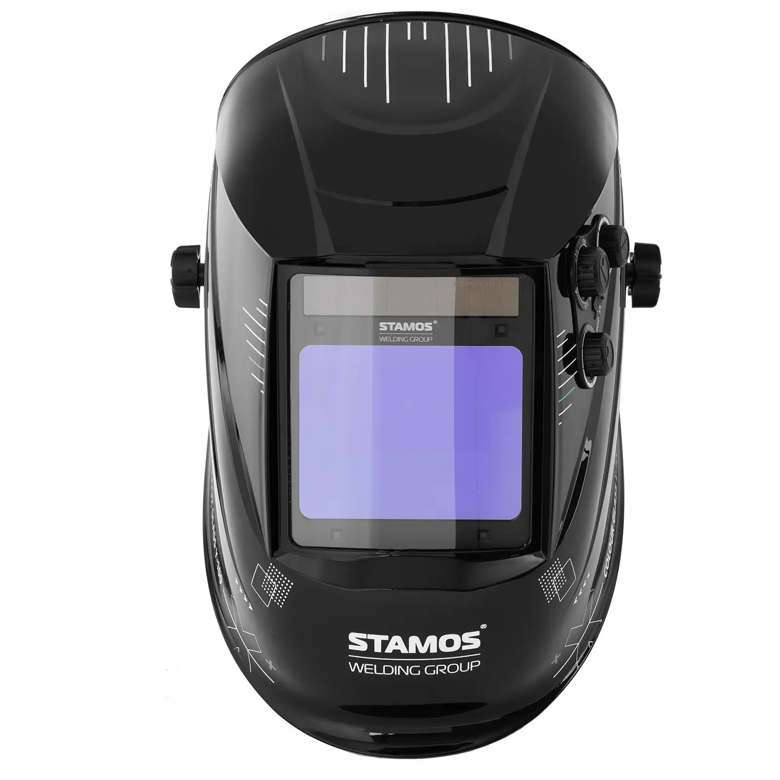 Welding Helmet - COLOUR GLASS Y-100 - coloured field of vision