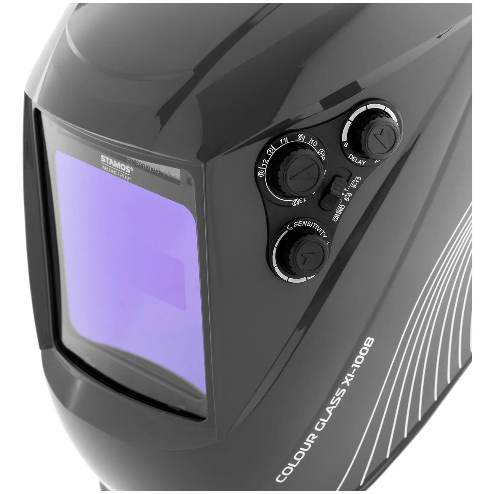 Welding Helmet - COLOUR GLASS XI-100B - coloured field of vision