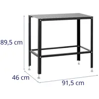 Mesa de soldadura - 100 kg - 91,5 x 46 cm