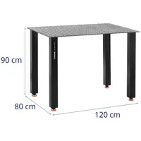 Stół spawalniczy - 100 kg - 120 x 80 cm