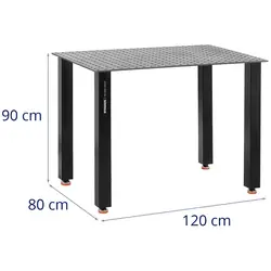 Table de soudure - 150 kg - 120 x 80 cm