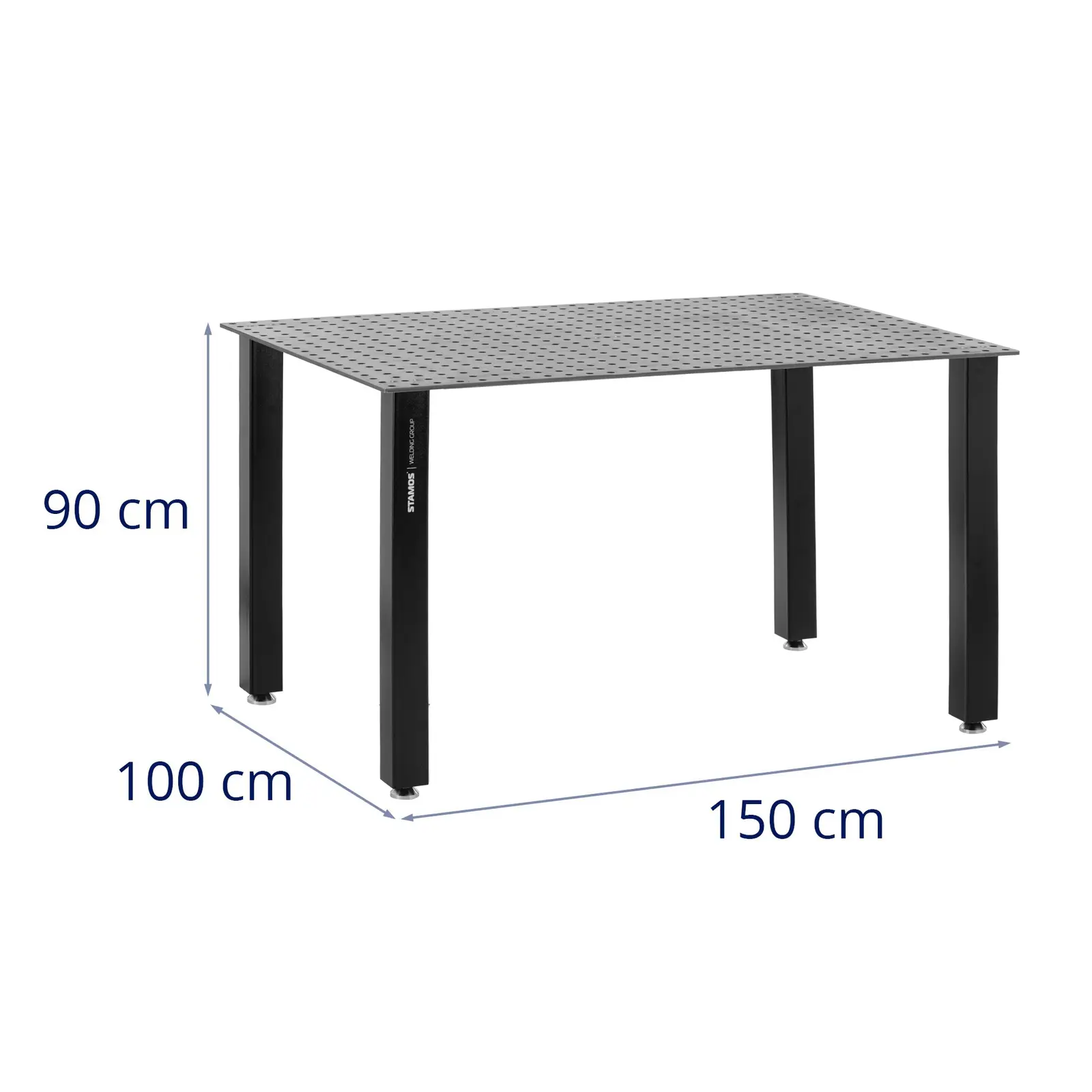 Schweißtisch - 200 kg - 150 x 100 cm - 4