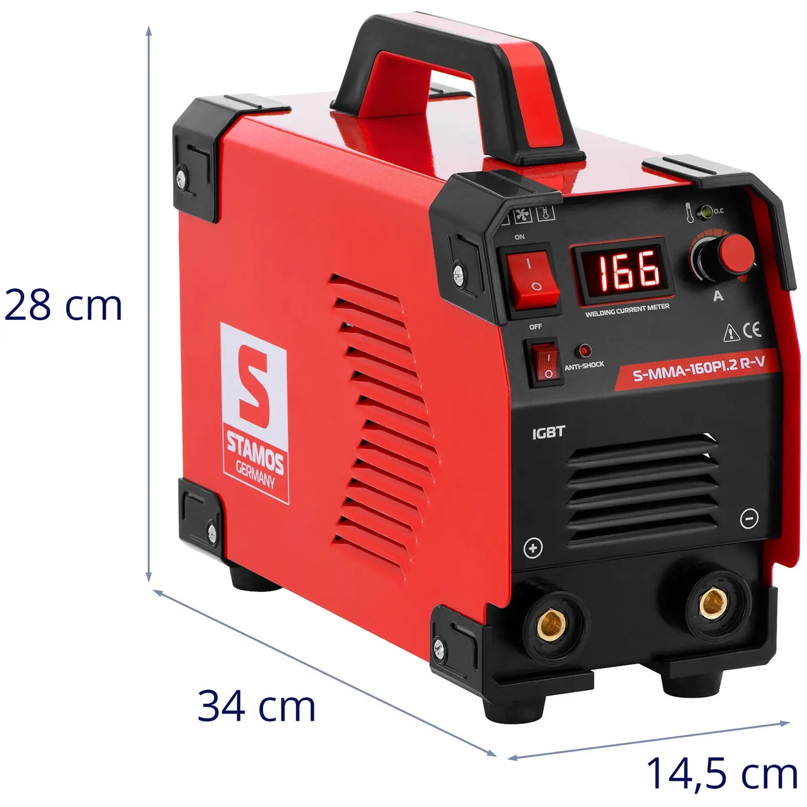 Svářečka elektrod - 8m kabel - 160 A - Duty Cycle 60 % - IGBT - VRD