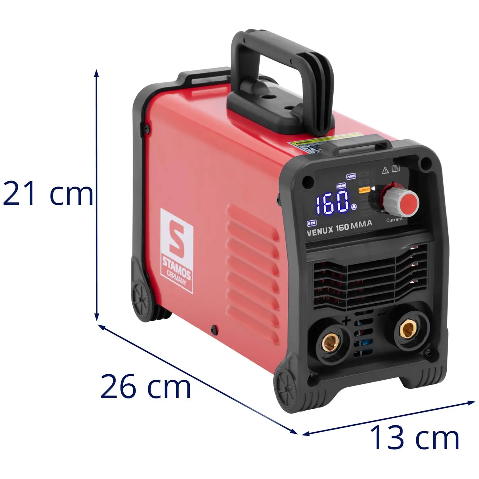 Máquina de soldar MMA - sistema Smart Select - TIG Liftarc - 160 A - ciclo de trabalho 60% - Hot Start - Arc Force - Anti-Stick - VRD