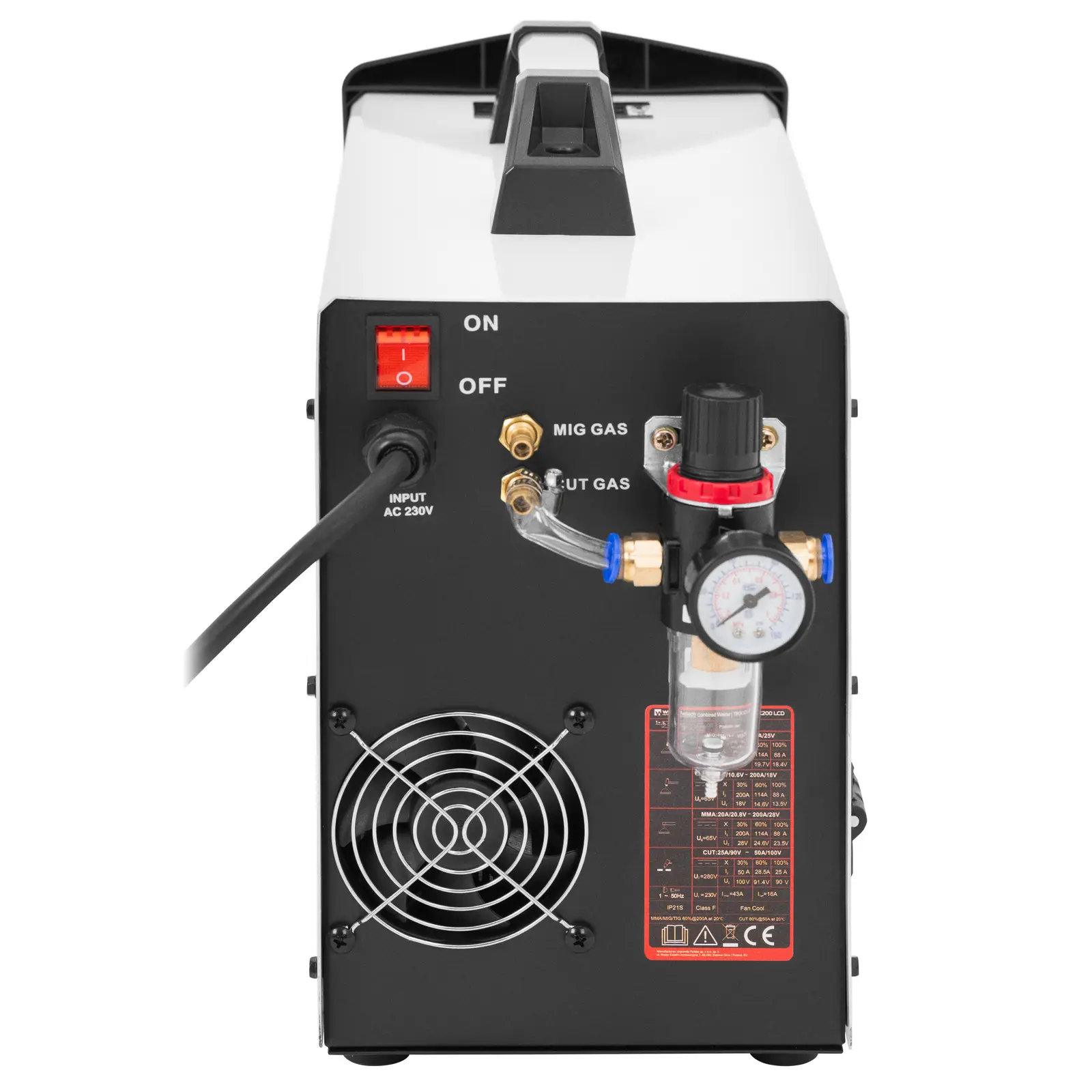 Kombinovaná svářečka - MIG/MAG - 200 A - MMA - CUT 50 A - TIG Liftarc (Hot Start: Ano)