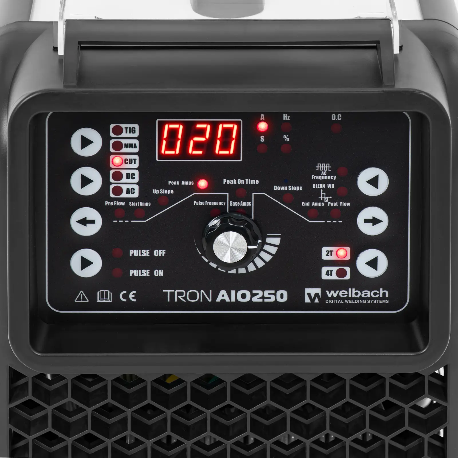 Višeprocesni aparat za zavarivanje - TIG AC DC - MMA - 250 A - CUT 50 A - Duty Cycle 60 % - Pulse