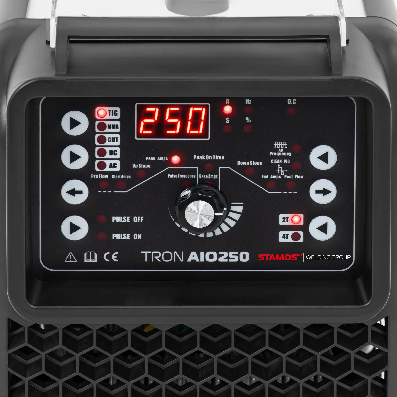 Saldatrice multiprocesso - TIG AC DC - MMA - 250 A - CUT 50 A - Ciclo di lavoro 60% - Pulse - 1