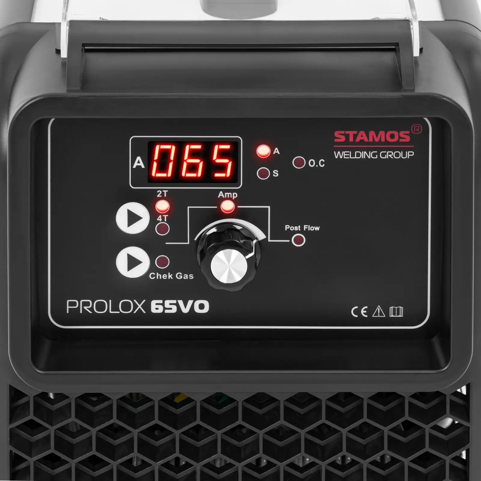 Przecinarka plazmowa - 65 A - cykl pracy 80% - cyfrowy panel sterowania - LED - 400 V (CNC: Nie)