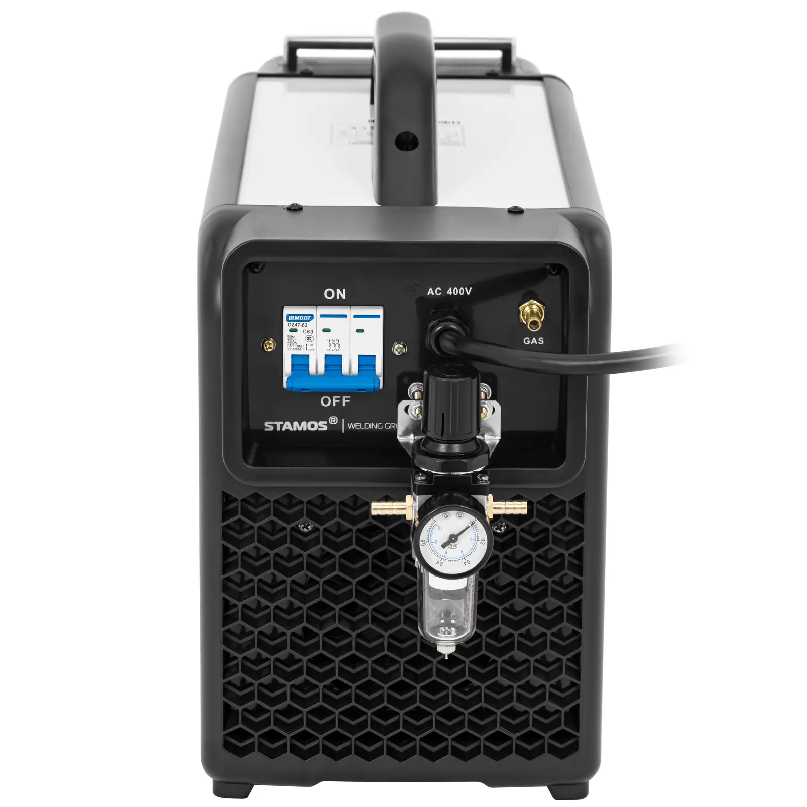 Przecinarka plazmowa - 65 A - cykl pracy 80% - cyfrowy panel sterowania - LED - 400 V (Przewód zasilający: 2 m)