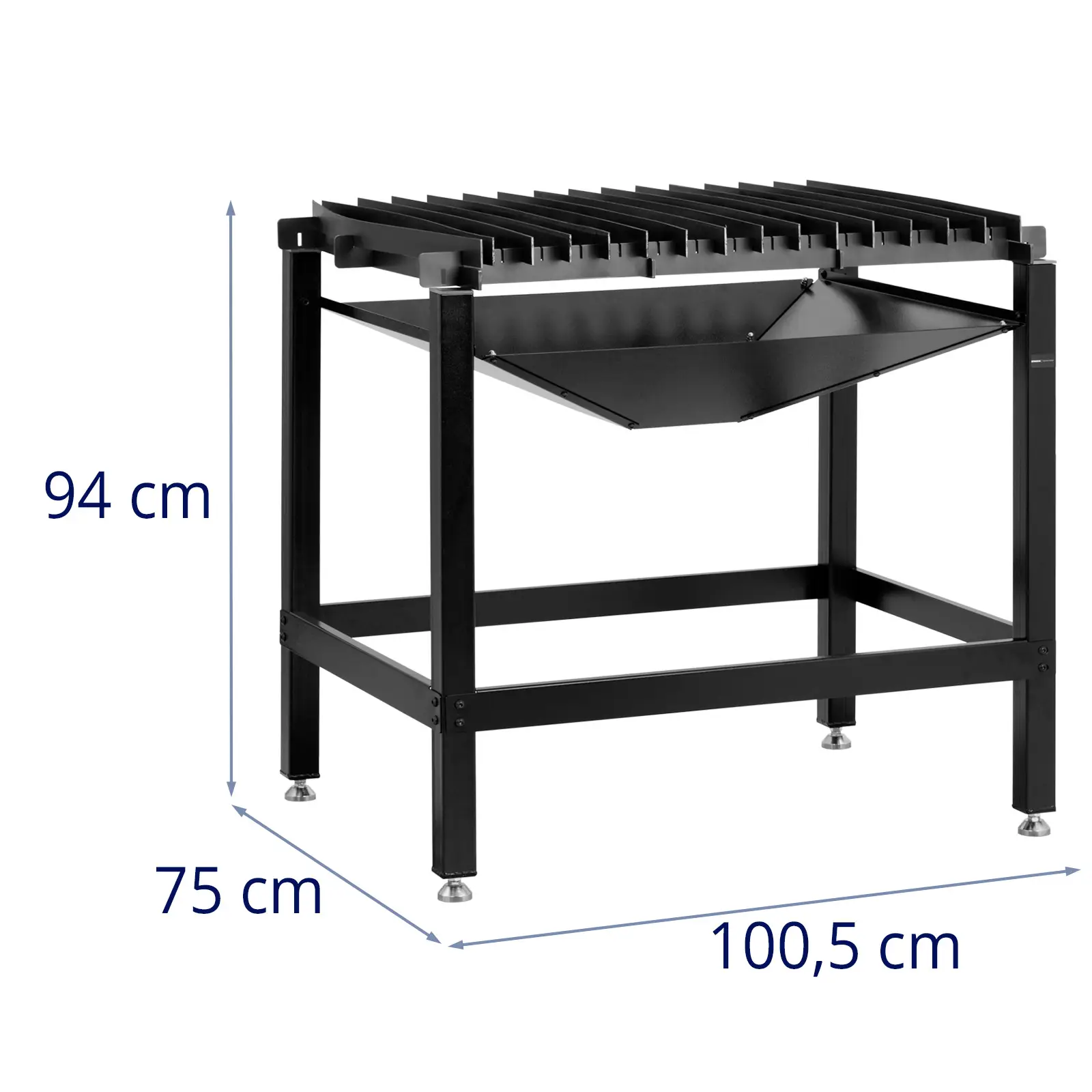 Plasmaskærer-bord - 100 x 75 cm - 150 kg