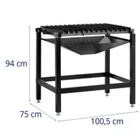 Plazminio pjaustymo stalas - 100 x 75 cm - 150 kg