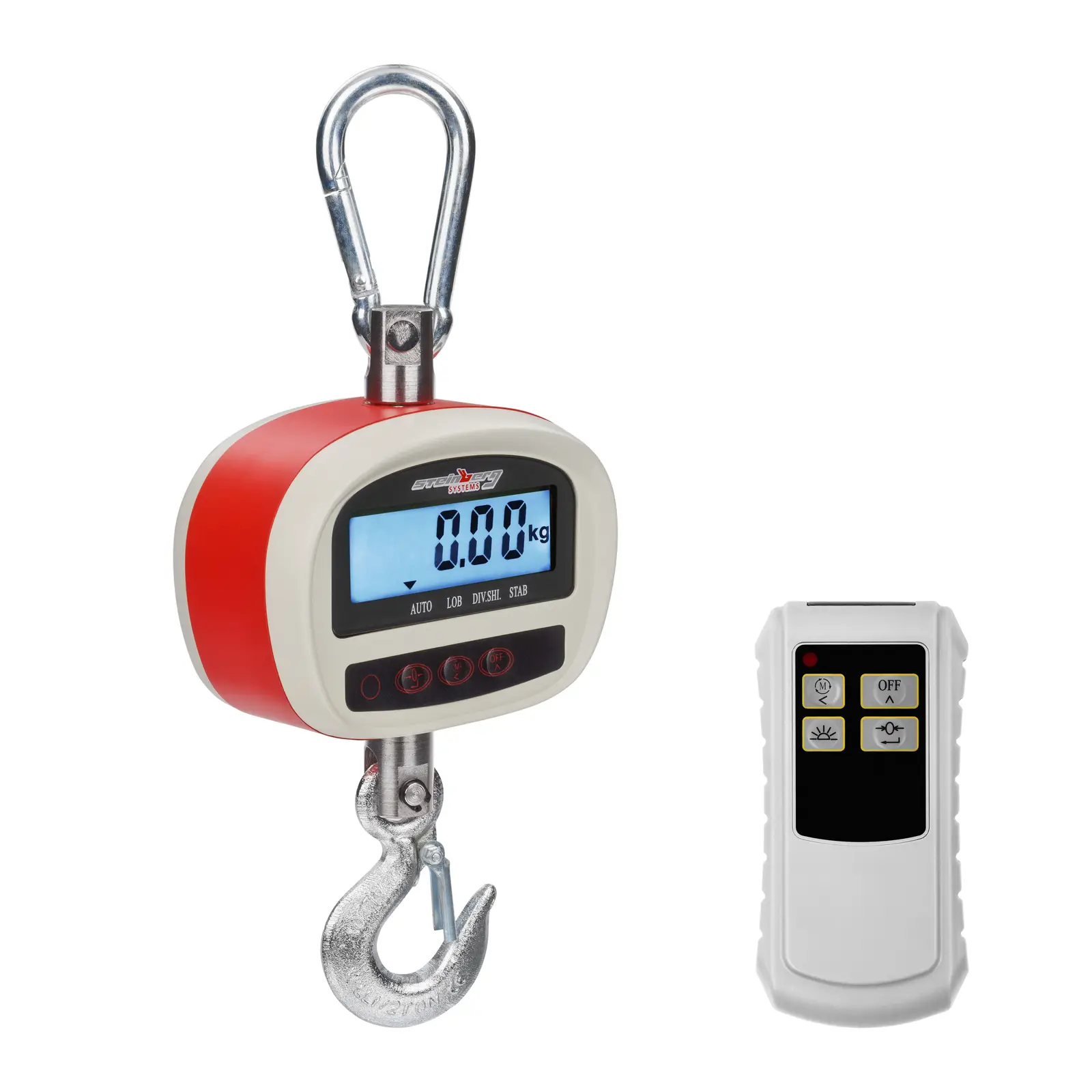 Koukkuvaaka - 300 kg / 0,05 kg - LCD - kaukosäädin