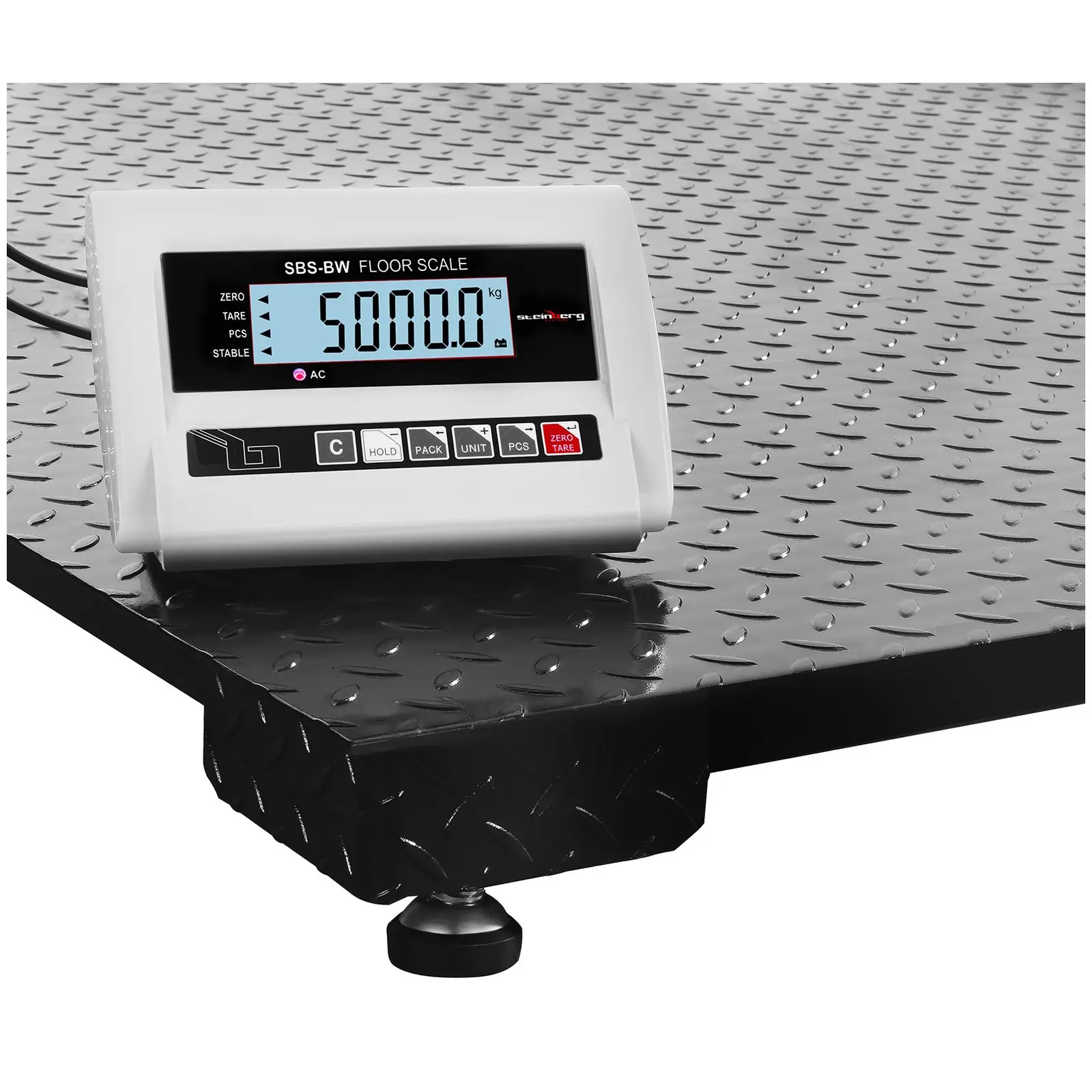 Podlahová váha - 5 000 kg / 2 kg - 150 x 150 cm - externí LCD (Tárování: Ano)