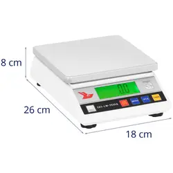 Präzisionswaage - 7.500 g / 0,1 g - LCD