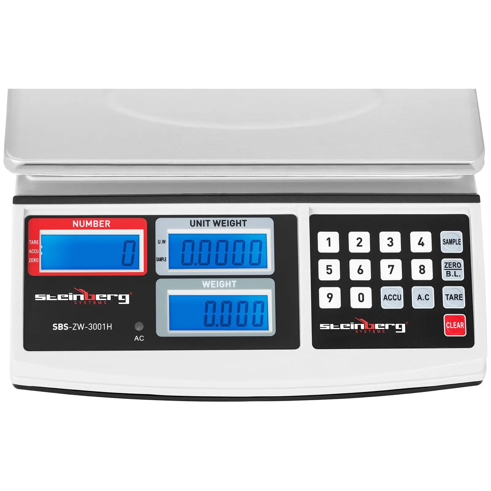 Counting Scale - 30 kg / 1 g - white