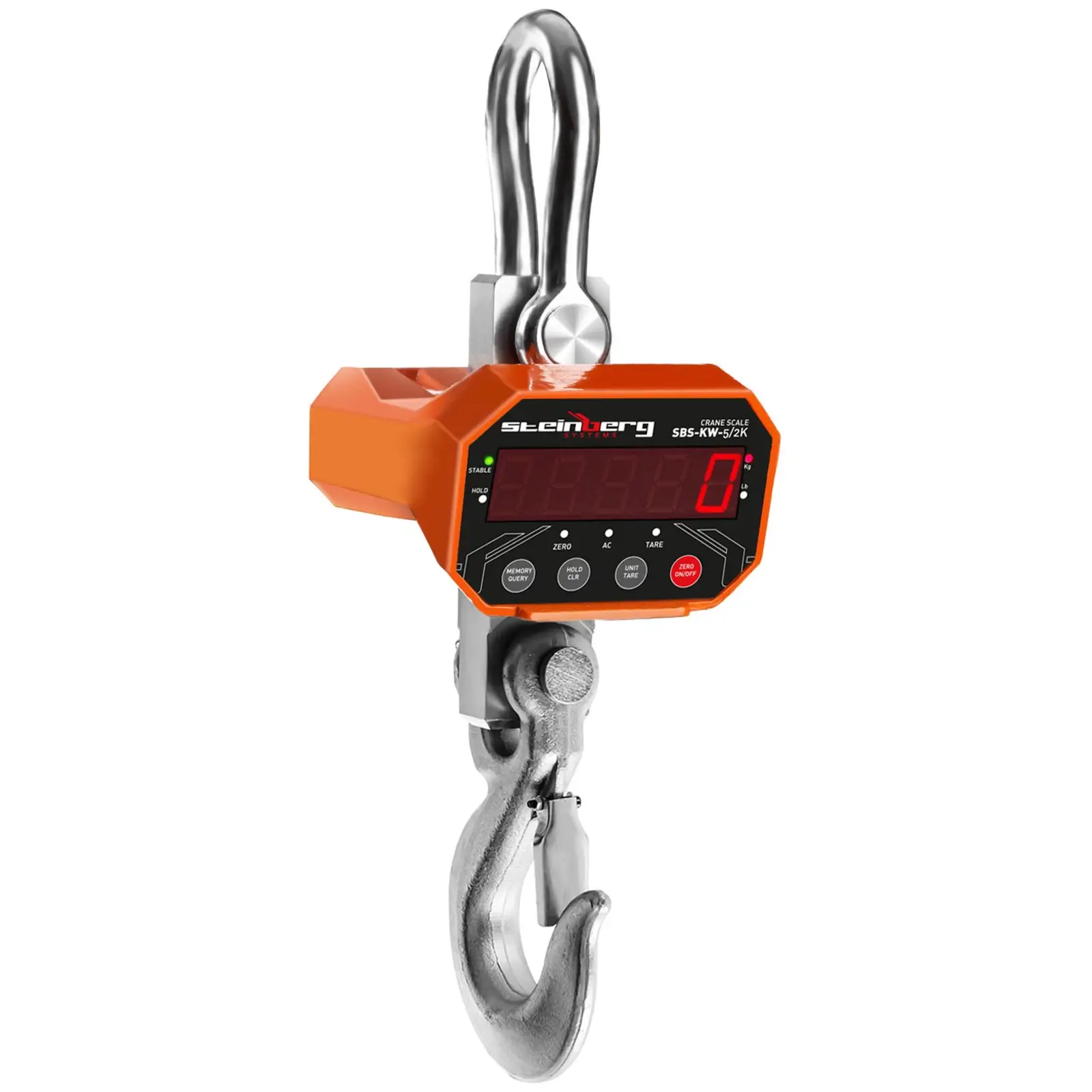 Kraanweegschaal - 5000 kg / 1 of 2 kg - LED - digitaal - afstandsbediening 10 m