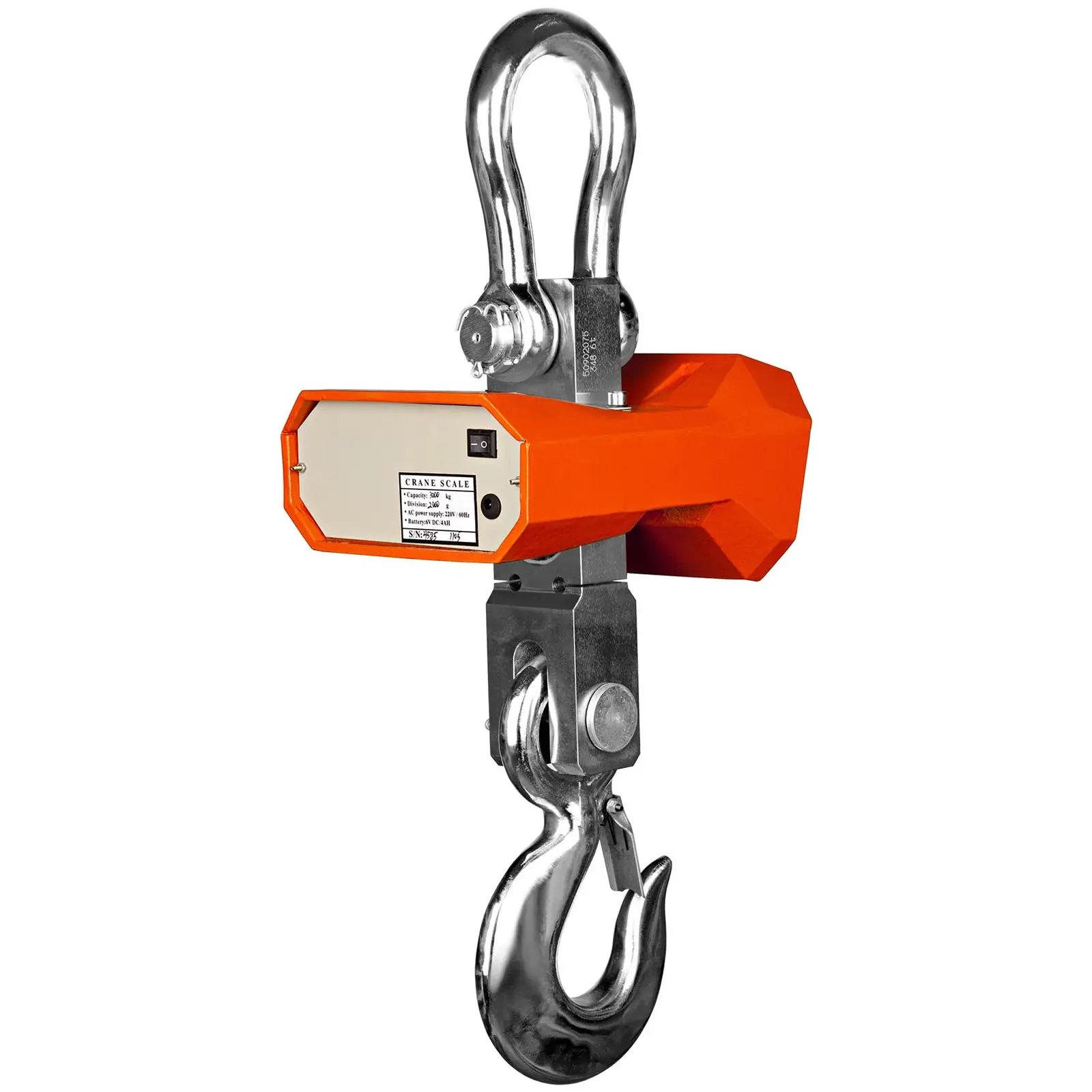 Kraanweegschaal - 3000 kg / 1 kg - LED - digitaal - afstandsbediening 20 m (Tarra: Ja)
