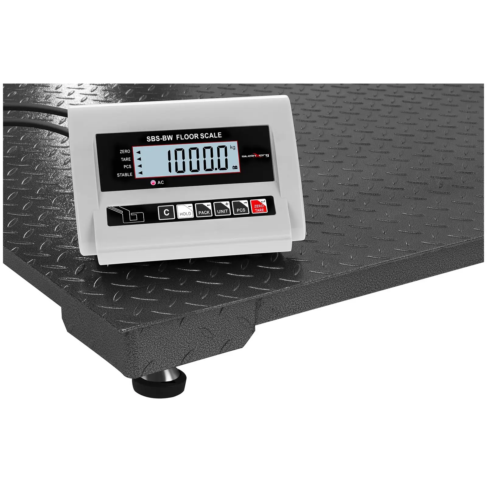B-varer Floor Scales - 1.000 kg / 0.5 kg - LCD