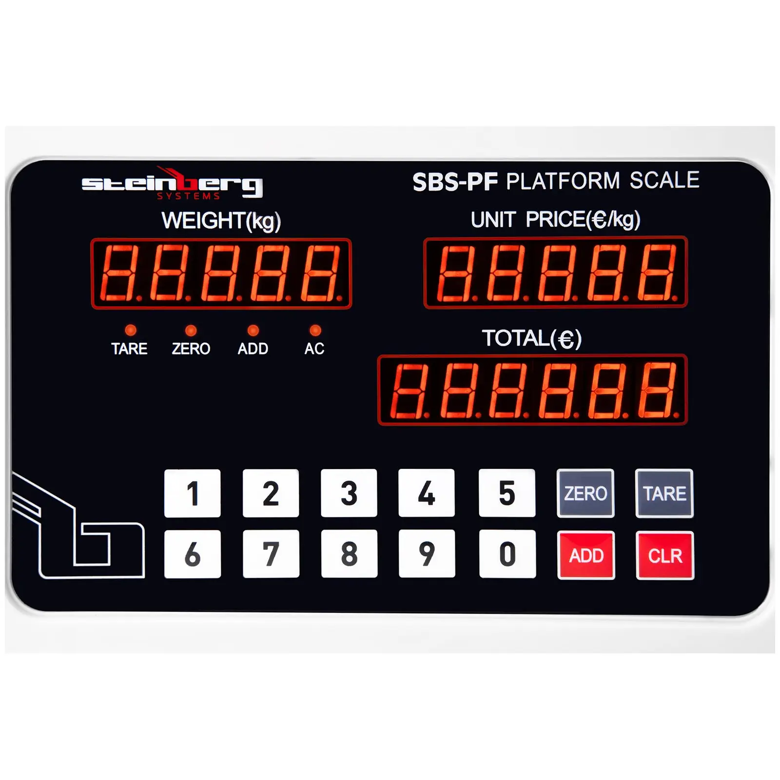 Waga platformowa - 100 kg / 10 g - LED