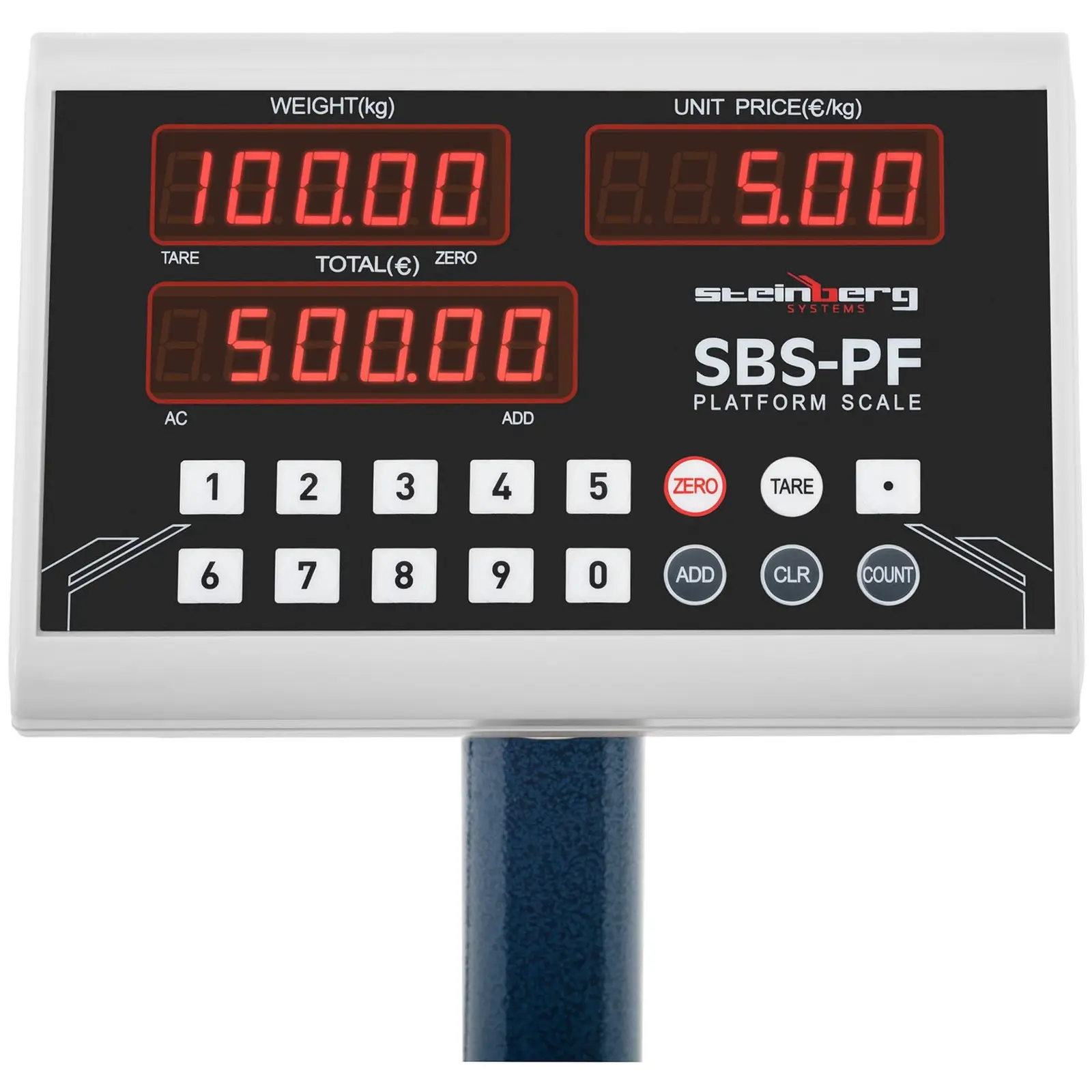 Plattformwaage - 100 kg / 10 g - 40 x 30 cm - klappbar