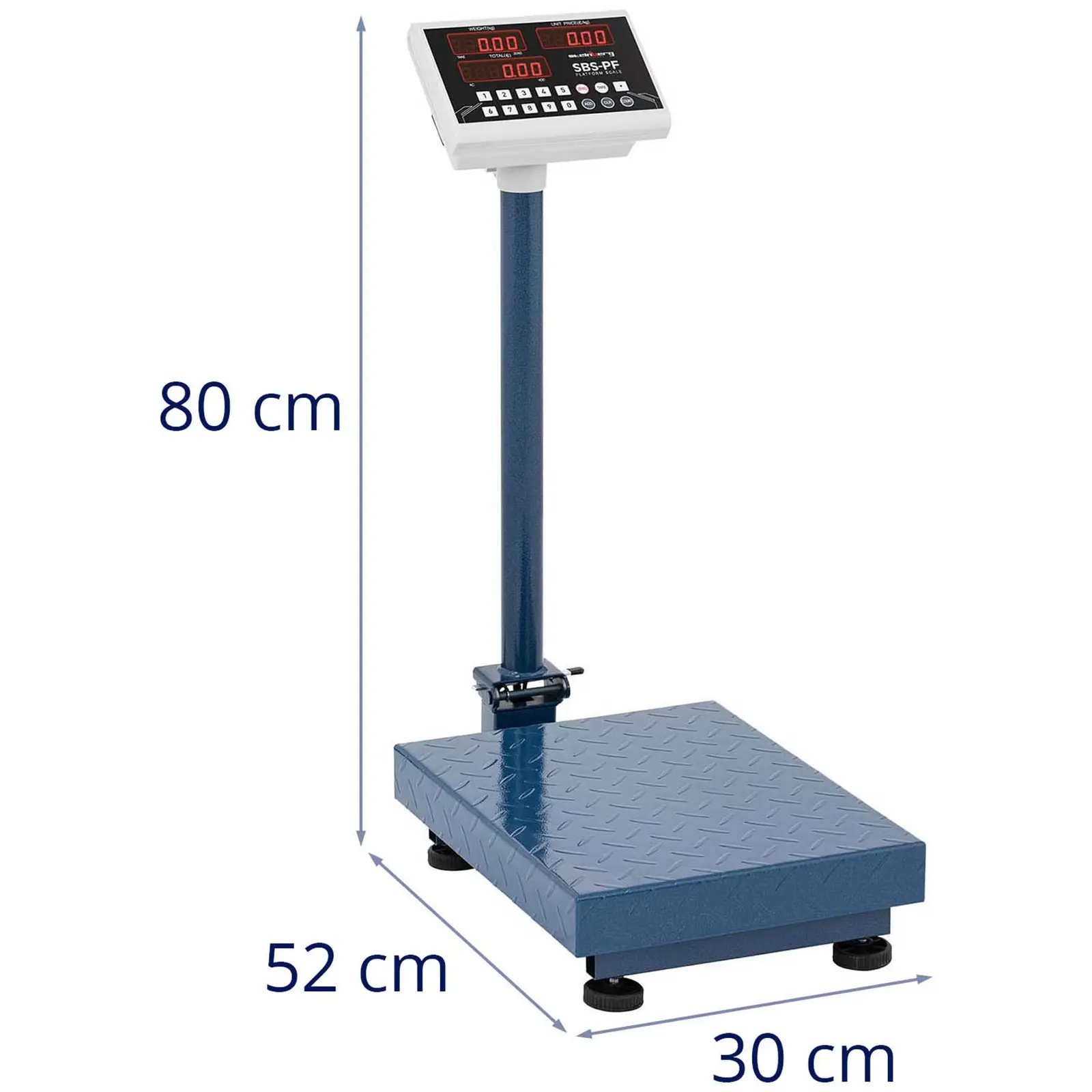 Waga platformowa - 100 kg / 0,01 kg - 40 x 30 cm - wyświetlacz LED