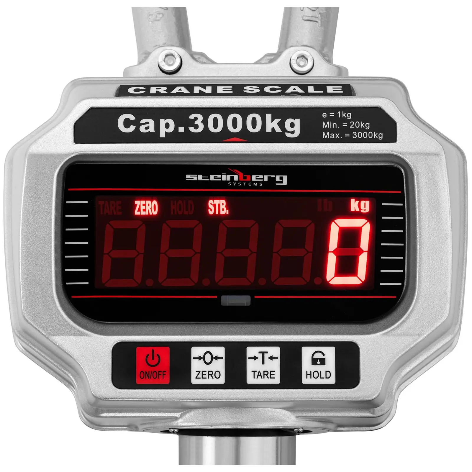 Balance suspendue - 3 000 kg/1 kg - LED - avec télécommande 50 m (Précision: 1 kg)