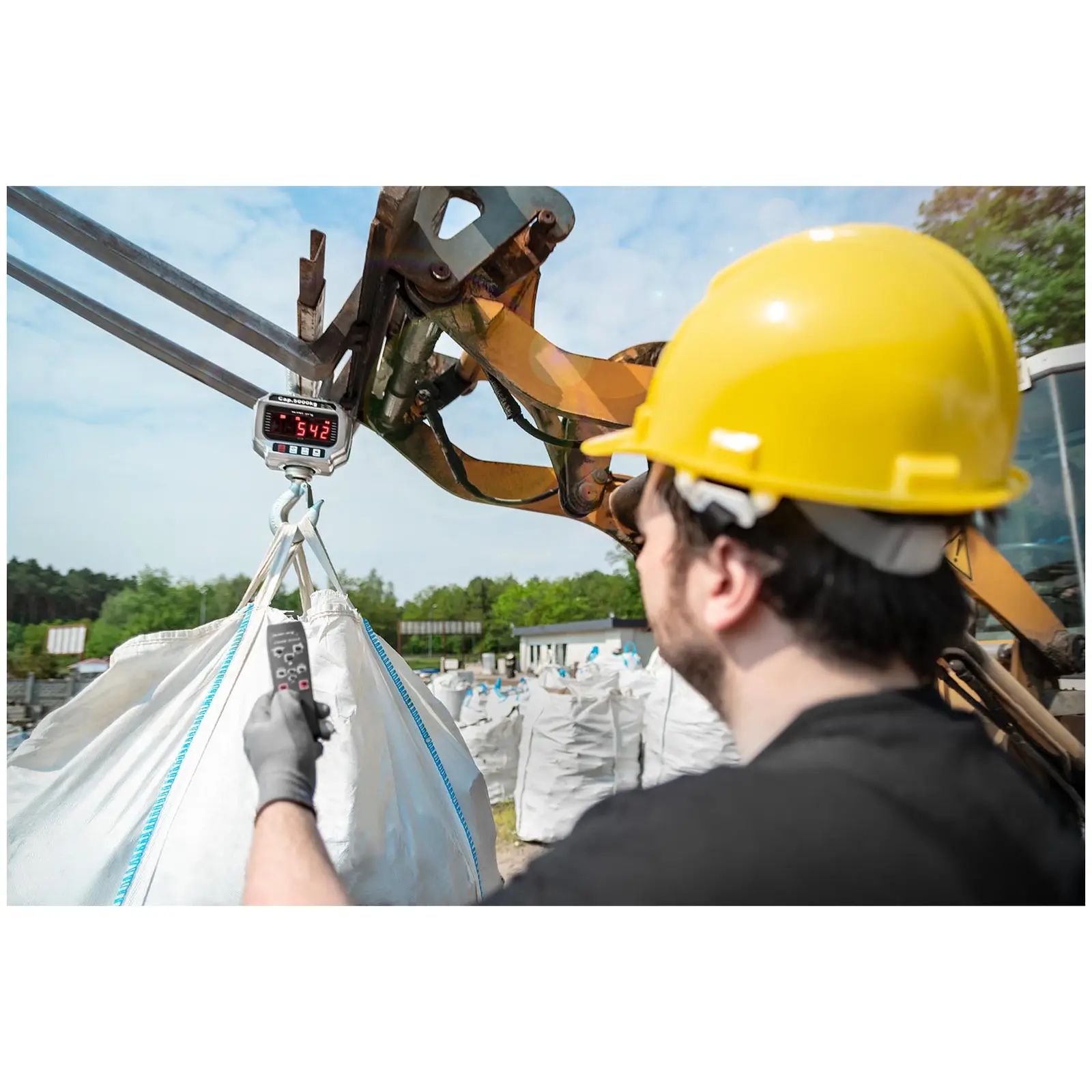 Balance suspendue - 5 000 kg/2 kg - LED - avec télécommande 50 m (Calibrage: 2 kg)