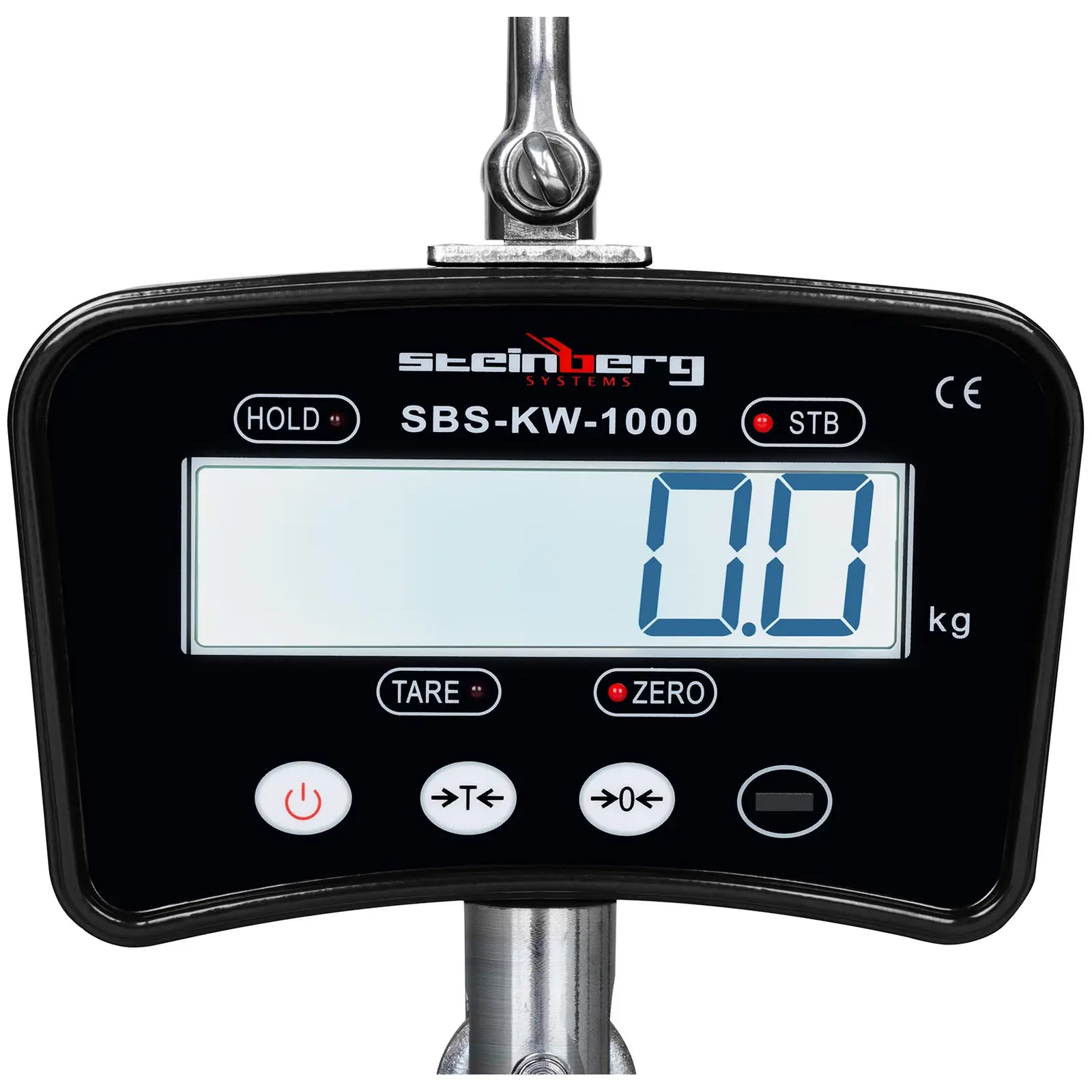 Žeriavová váha - 1000 kg/0,2 kg - LCD - čierna