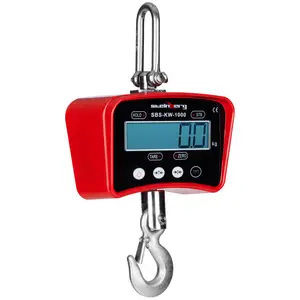 Balança digital de guindaste - 1000 kg / 0,2 kg - vermelho