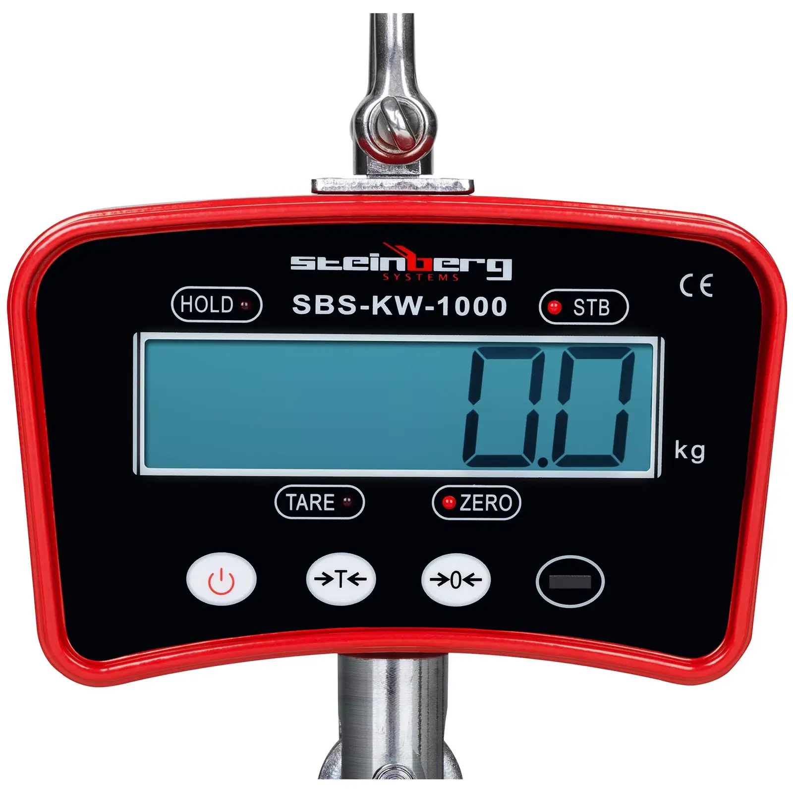 Jeřábová váha - 1000 kg / 0,2 kg - LCD - digitální - dálkové ovládání (Podržet: Ano)
