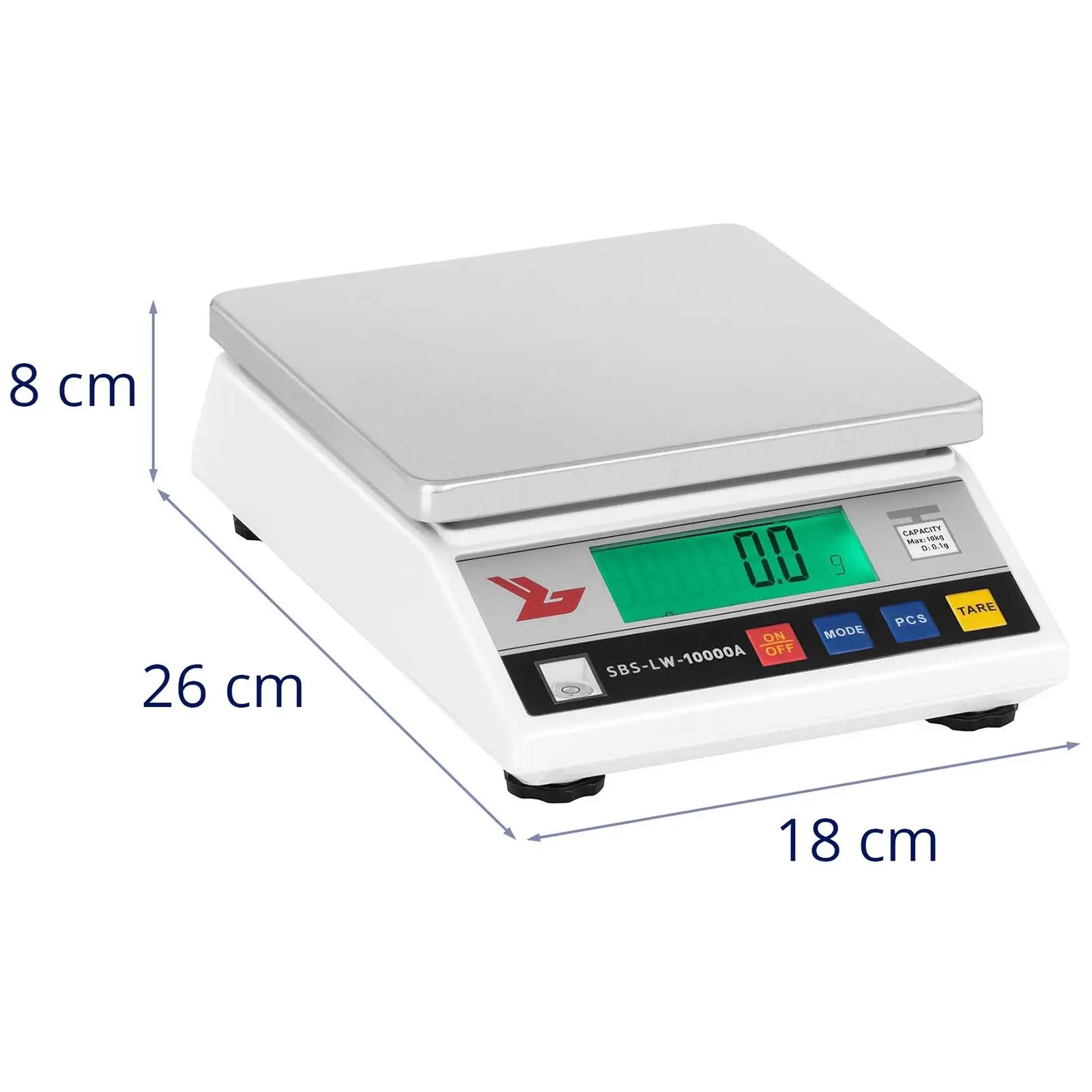 Přesná váha - 10.000 g / 0,1 g (Kalibrace: 0.3 g)