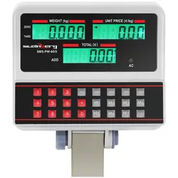 Andrahandssortering Prisvåg - 60 kg / 5 g - vit - LCD
