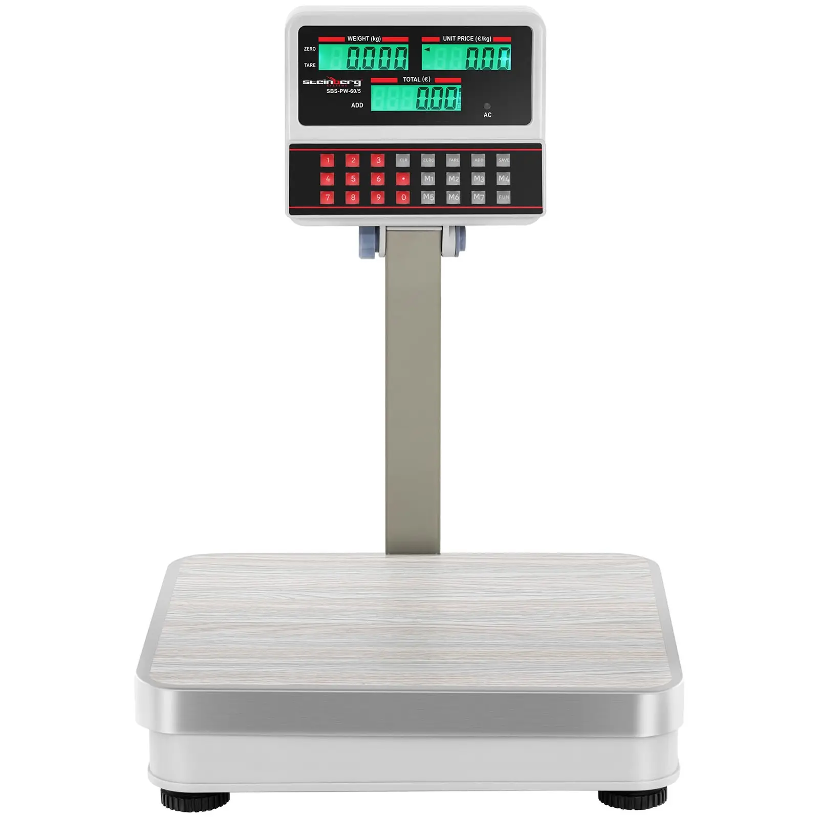 Digital Weighing Scale with Raised LCD Display - 60 kg / 5 g