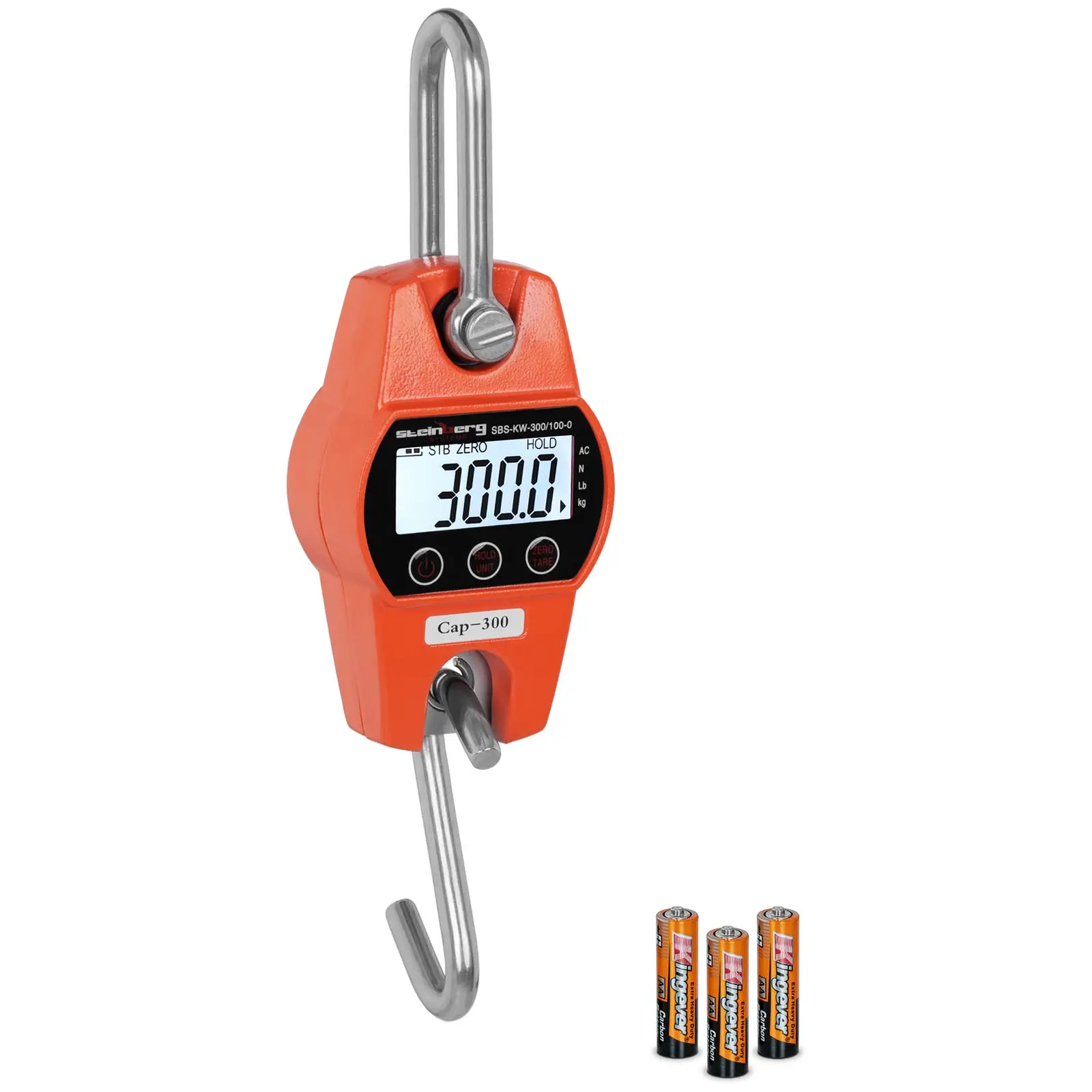 Pakabinamos svarstyklės - 300 kg / 0,1 kg - LCD - skaitmeninis