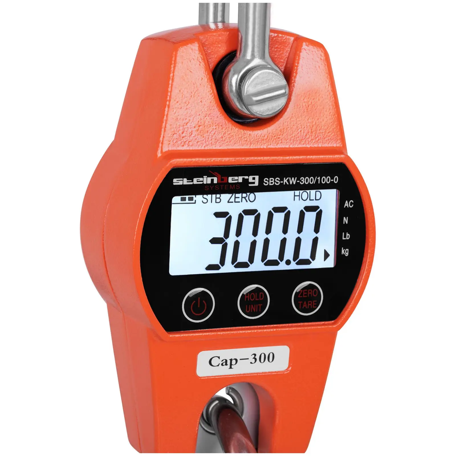Závěsná váha - 300 kg / 0,1 kg - LCD - digitální (Přesnost: 0.1 kg)