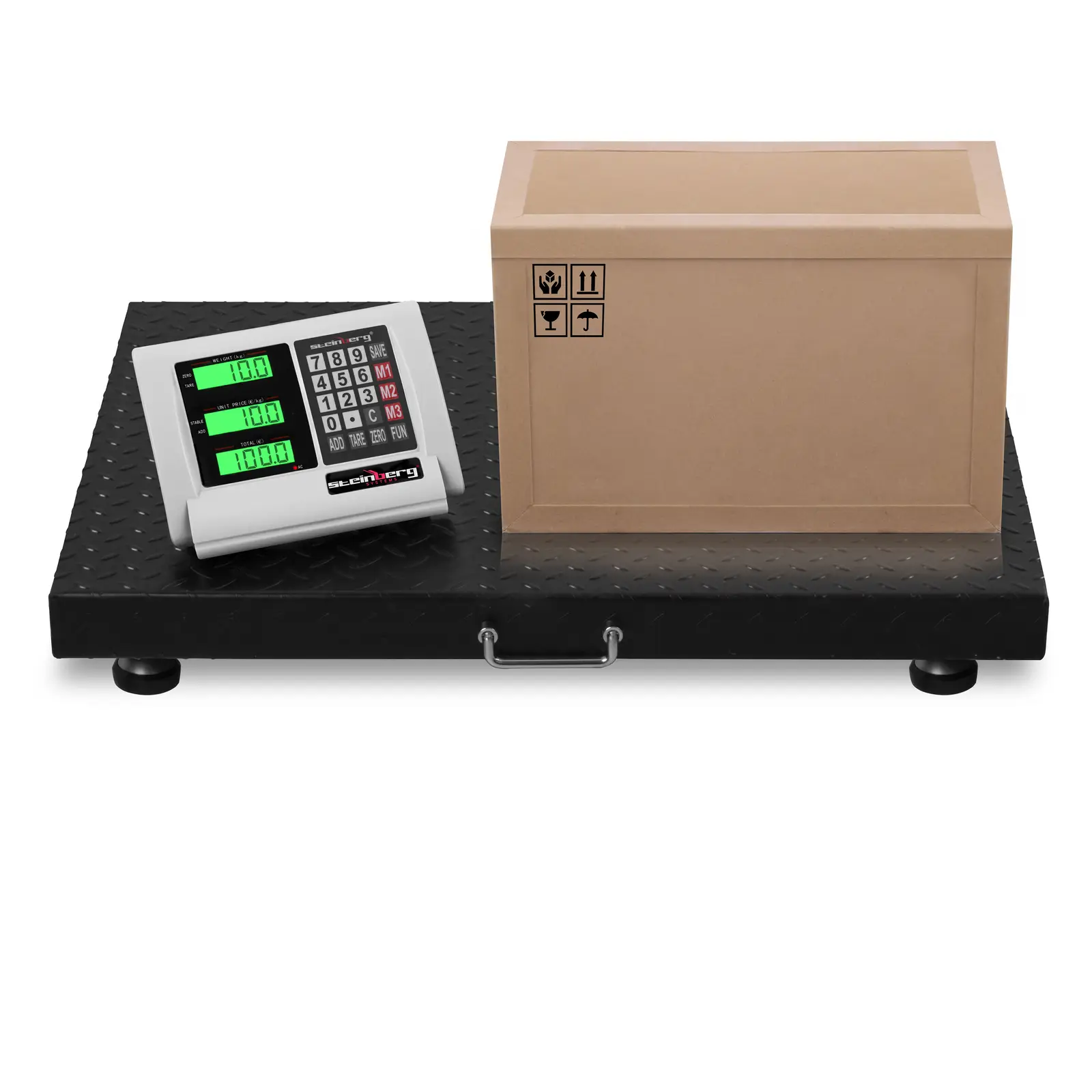 Balance au sol - 1 000 kg / 0,2 kg - 60 x 80 cm - avec écran LCD sans fil