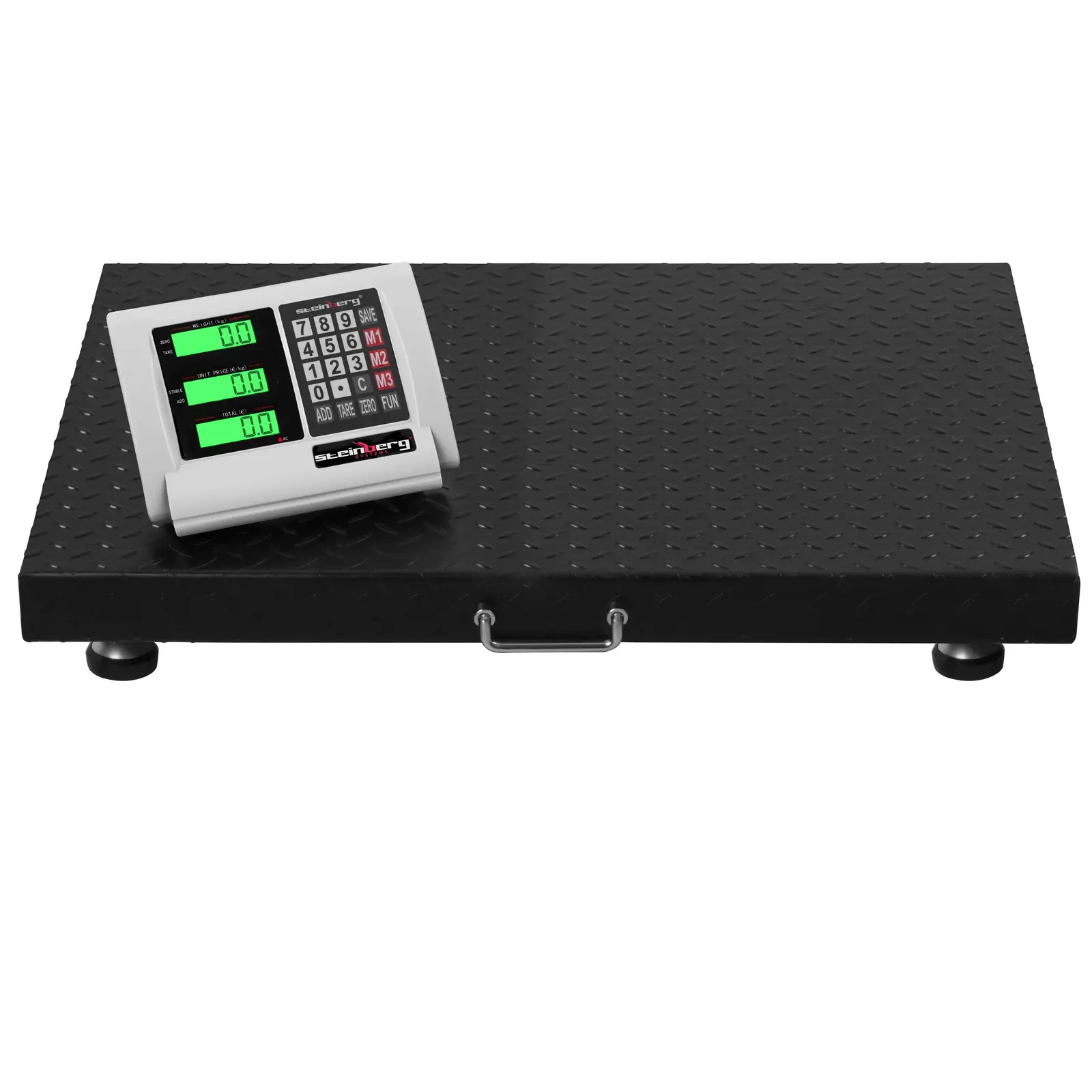 Balance au sol - 1 000 kg / 0,2 kg - 60 x 80 cm - avec écran LCD sans fil (Sauvegarde: Oui)