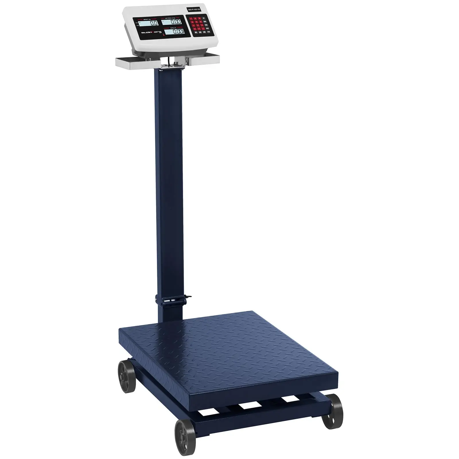 B-varer Plattformvekt - 600 kg / 100 g - LCD - med hjul