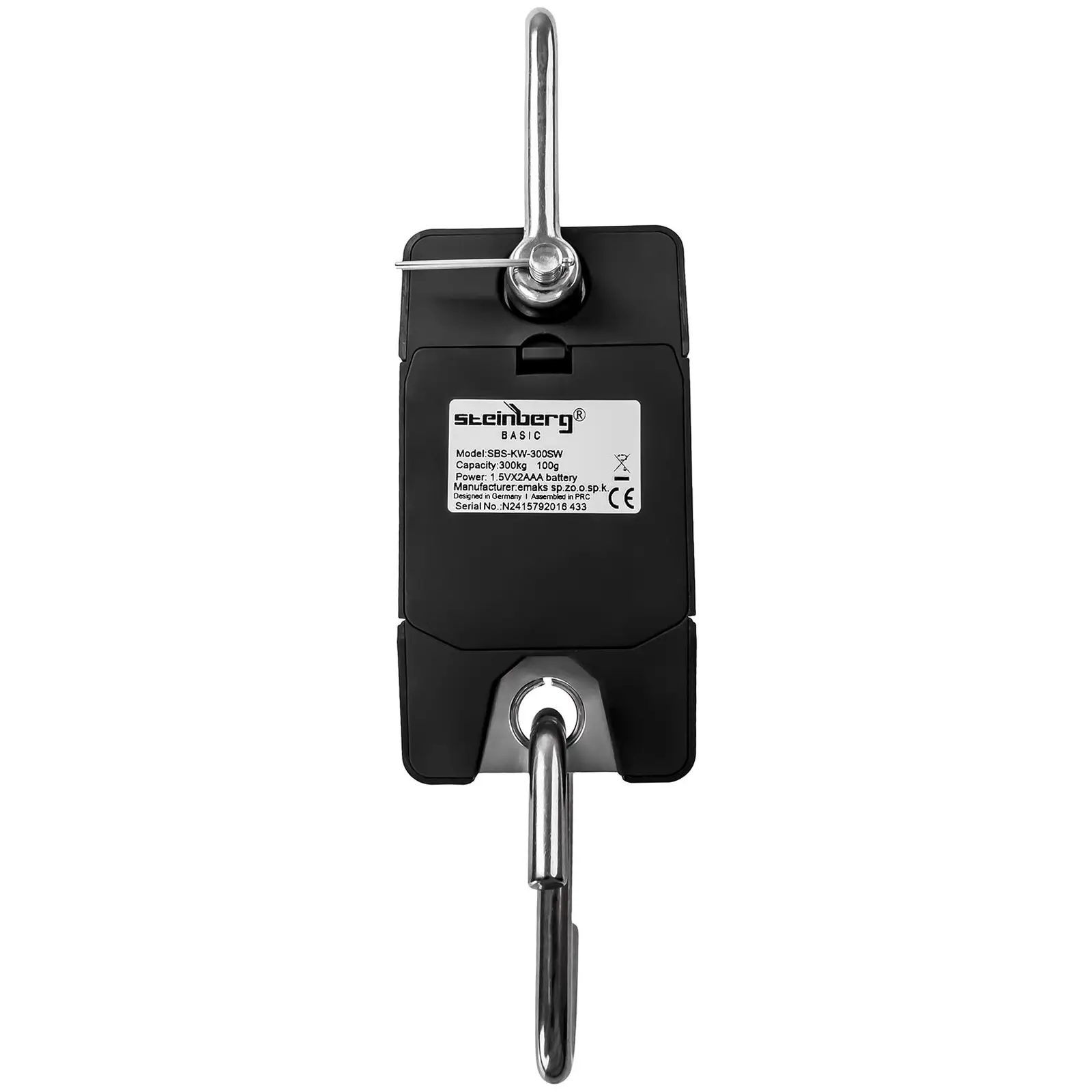 Závěsná váha - 300 kg / 0,1 kg - LCD - digitální (Podržet: Ano)