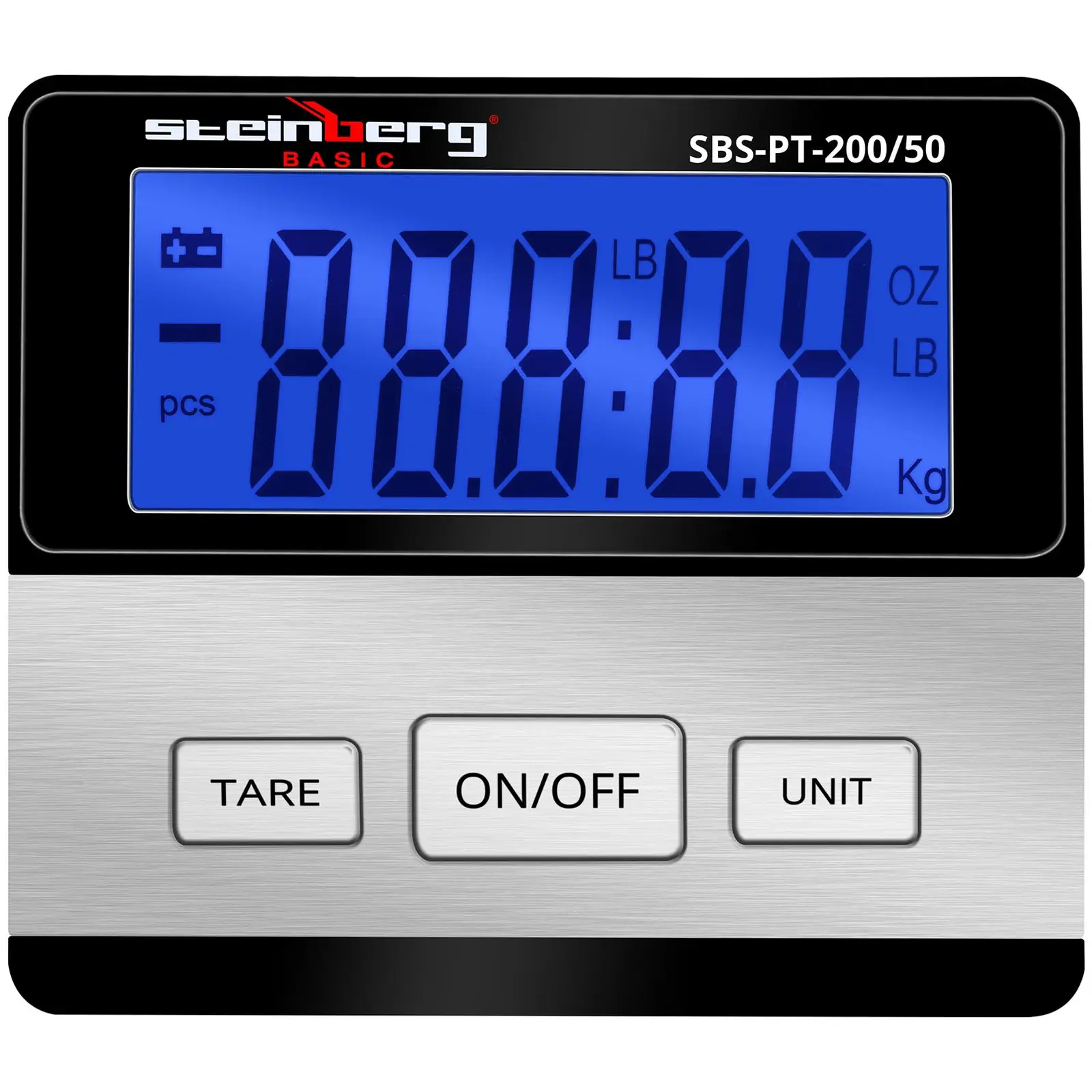 Digital pakkevekt - 200 kg / 50 g - Basic - ekstern LCD